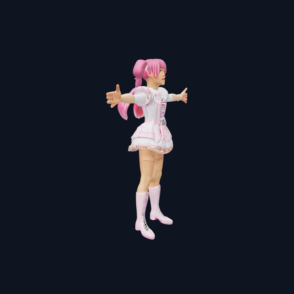 Pink Kawaii Dress model pack